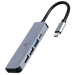 Док станція Cablexpert A-CM-COMBO5-03 USB-C 5-в-1 Док станція Cablexpert A-CM-COMBO5-03 USB-C 5-в-1
