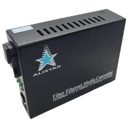 Медіаконвертор ALISTAR X3S 100M 10/100BASE-T RJ-45 - 100BASE-FX 1SM WDM SC 20KM TX1310/RX1550nm LFP Медіаконвертор ALISTAR X3S 100M 10/100BASE-T RJ-45 - 100BASE-FX 1SM WDM SC 20KM TX1310/RX1550nm LFP
