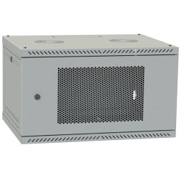 Шафа телекомунікаційна IPCOM 6U 600x450 двері перфорація (сіра)