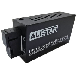 Медіаконвертор mini 10/100/1000BASE-T 1000BASE-LX 1SM WDM SC 20KM TX1550/RX1310nm Медіаконвертор mini 10/100/1000BASE-T 1000BASE-LX 1SM WDM SC 20KM TX1550/RX1310nm