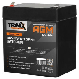 Акумуляторна батарея TRINIX 12V4Ah/20Hr Акумуляторна батарея TRINIX 12V4Ah/20Hr