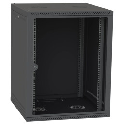 Шафа серверна IPCOM СН-18U 600х450 скло RAL9005