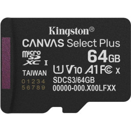 Карта пам'яті Kingston microSD64GB C10 UHS-I A1 V10 R100MB/s Карта пам'яті Kingston microSD64GB C10 UHS-I A1 V10 R100MB/s