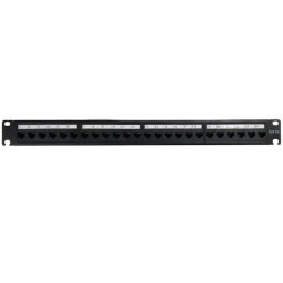 Патч-панель з організатором UTP CAT5e 24 порта 1U 19"