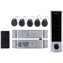 Бездротовий біометричний комплект контролю доступу SEVEN LOCK SL-7708F Бездротовий біометричний комплект контролю доступу SEVEN LOCK SL-7708F