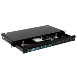 Патч-панель LAN1 з 12xLC Duplex OM3/OM4 24 пігтейл