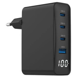 Зарядний пристрій Gembird TA-UC-PDQC100LCD-01-BK PD 100W Зарядний пристрій Gembird TA-UC-PDQC100LCD-01-BK PD 100W