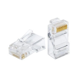 Конектор RJ45 кат.6 8P8C 50 мк упаковка 100 шт. Hypernet P88U-C6 Конектор RJ45 кат.6 8P8C 50 мк упаковка 100 шт. Hypernet P88U-C6