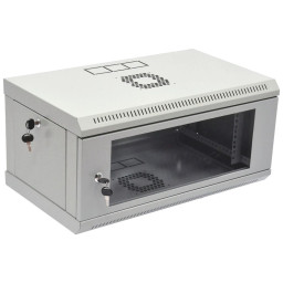 Шафа 19" 4U 600x400x284мм акрилове скло, сірий