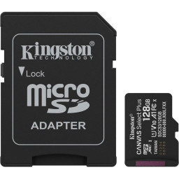 Карта пам'яті Kingston microSD 128GB C10 UHS-I A1 V10 R150MB/s + SD Карта пам'яті Kingston microSD 128GB C10 UHS-I A1 V10 R150MB/s + SD