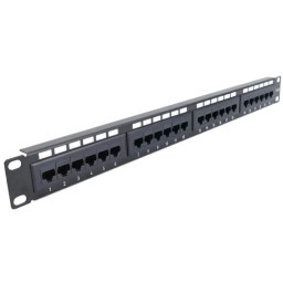 Патч-панель Hypernet PP-KUTP6-24-NM-CM 24 порти 19 "UTP кат. 6 Патч-панель Hypernet PP-KUTP6-24-NM-CM 24 порти 19 "UTP кат. 6