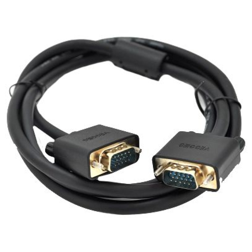 Кабель VEGGIEG VG-1.5 VGA 3 + 6 (тато-тато) OD-6.5мм 1 ферит Кабель VEGGIEG VG-1.5 VGA 3 + 6 (тато-тато) OD-6.5мм 1 ферит