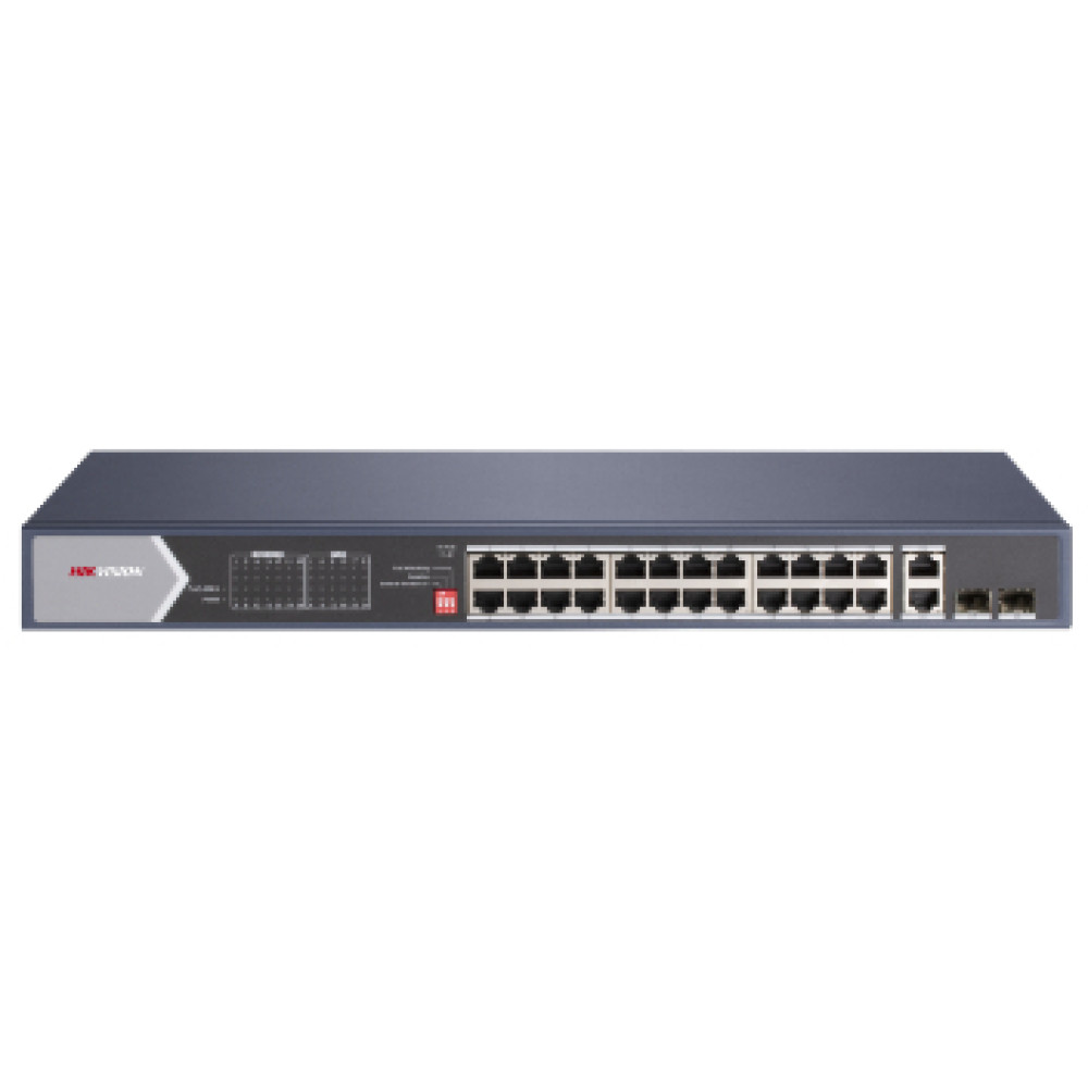 Комутатор 24 порти некерований Hikvision DS-3E0528HP-E Hi-PoE Комутатор 24 порти некерований Hikvision DS-3E0528HP-E Hi-PoE