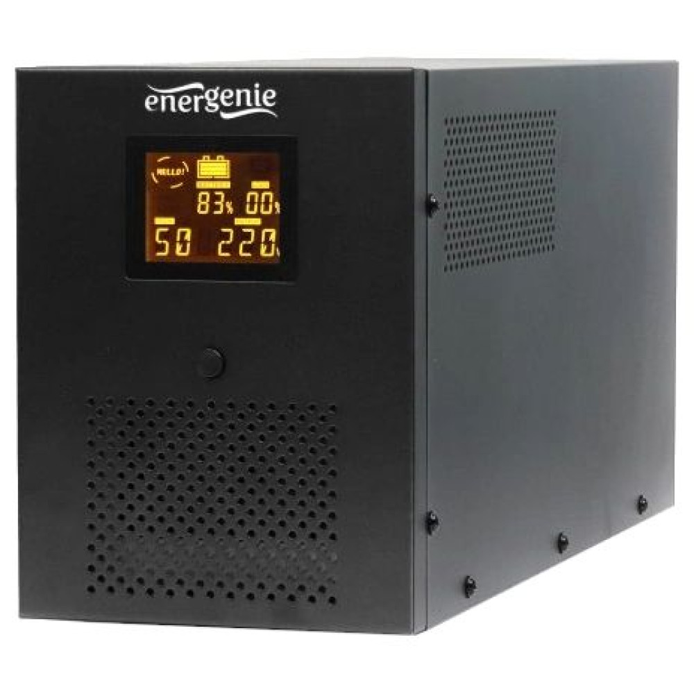 Джерело безперебійного живлення EnerGenie EG-UPS-036 3000ВA апроксимована синусоїда Джерело безперебійного живлення EnerGenie EG-UPS-036 3000ВA апроксимована синусоїда