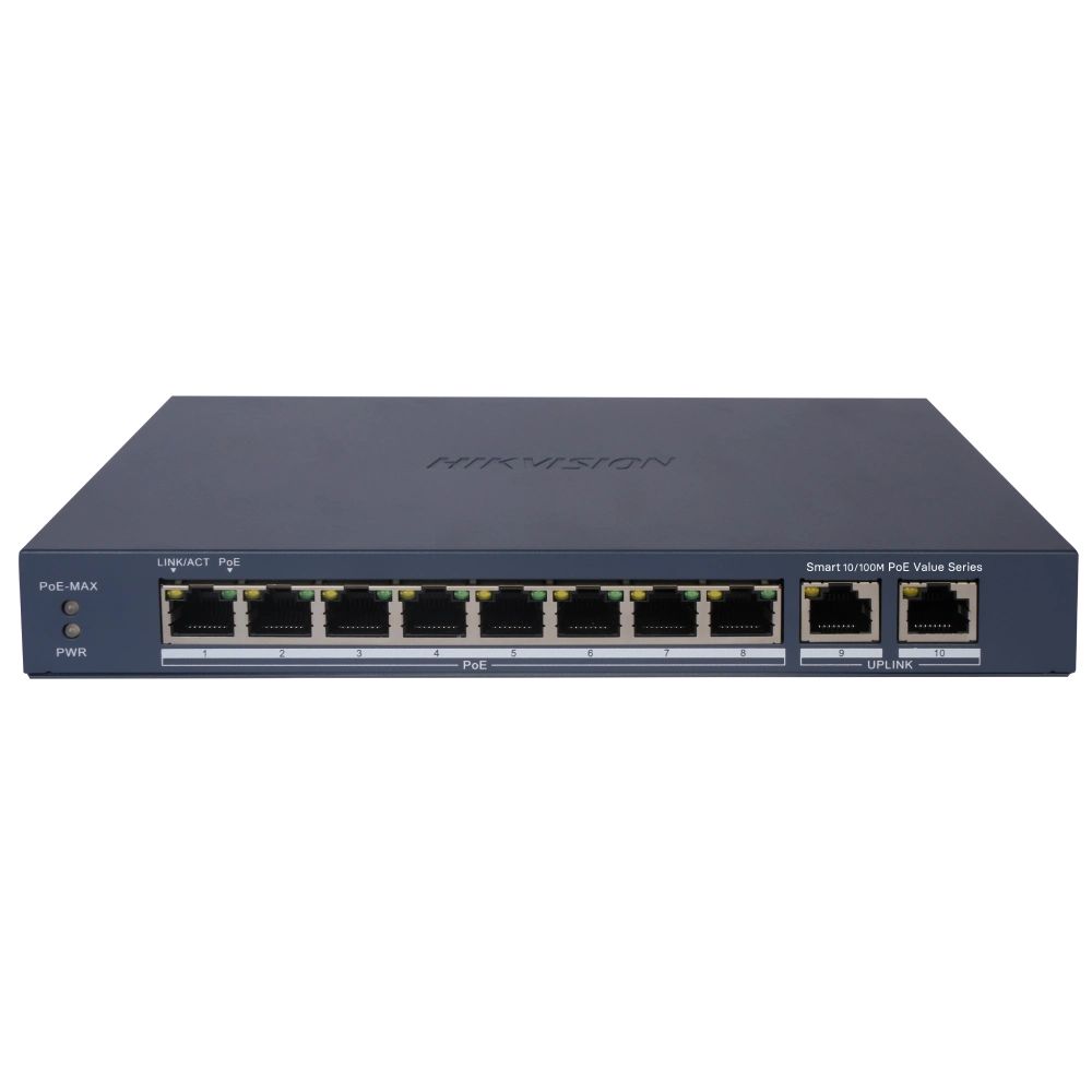 Комутатор 10 портів керований Hikvision DS-3E1310P-EI/MPoE Комутатор 10 портів керований Hikvision DS-3E1310P-EI/MPoE