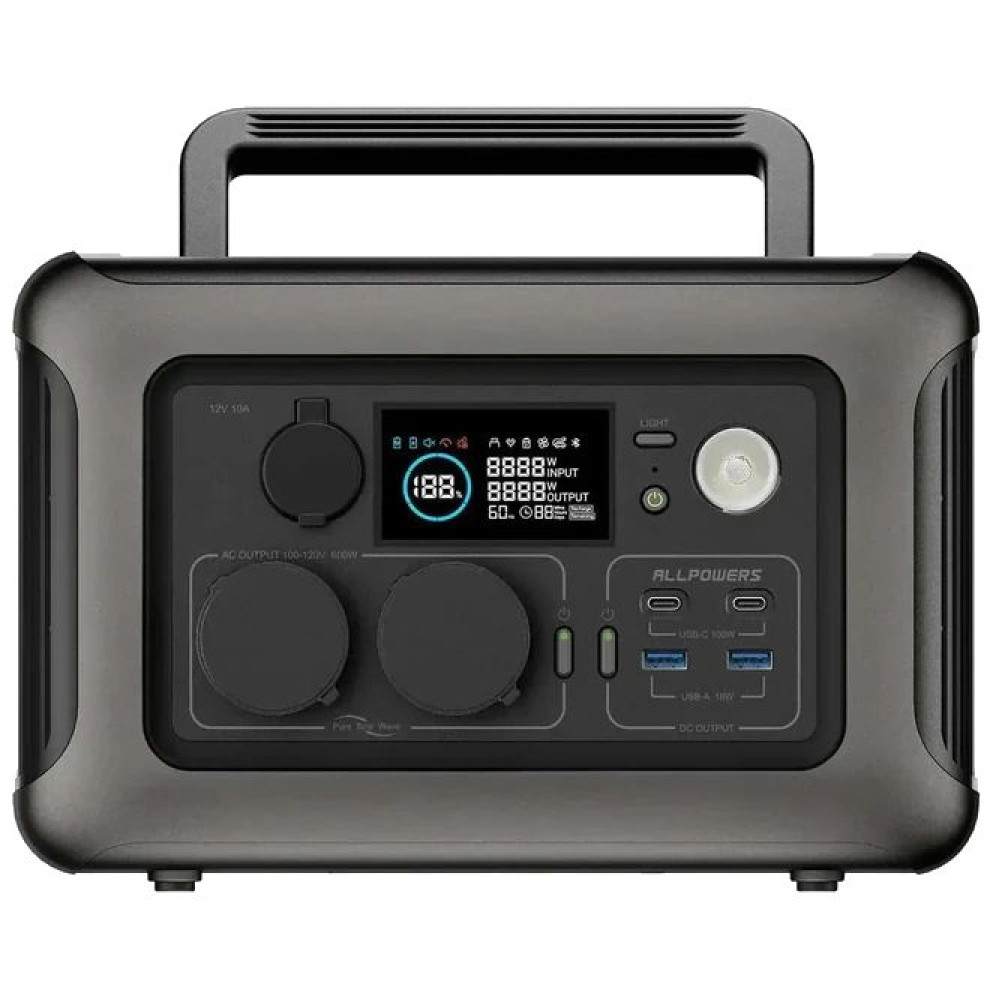 Портативна зарядна станція ALLPOWERS R600 299 Вт·г 600 Вт Портативна зарядна станція ALLPOWERS R600 299 Вт·г 600 Вт