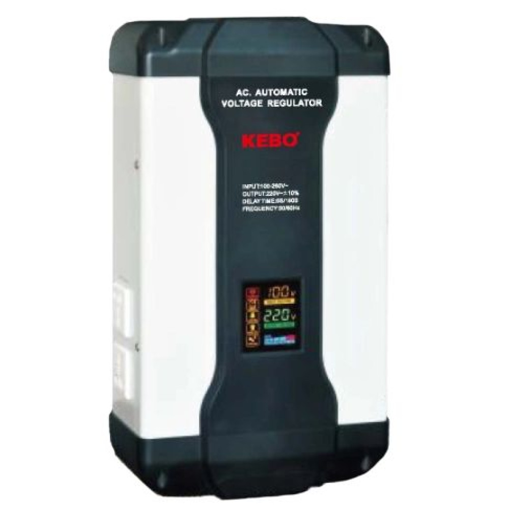 Стабілізатор напруги релейний KEBO BDR-1500VA 900W 2xShuko Стабілізатор напруги релейний KEBO BDR-1500VA 900W 2xShuko