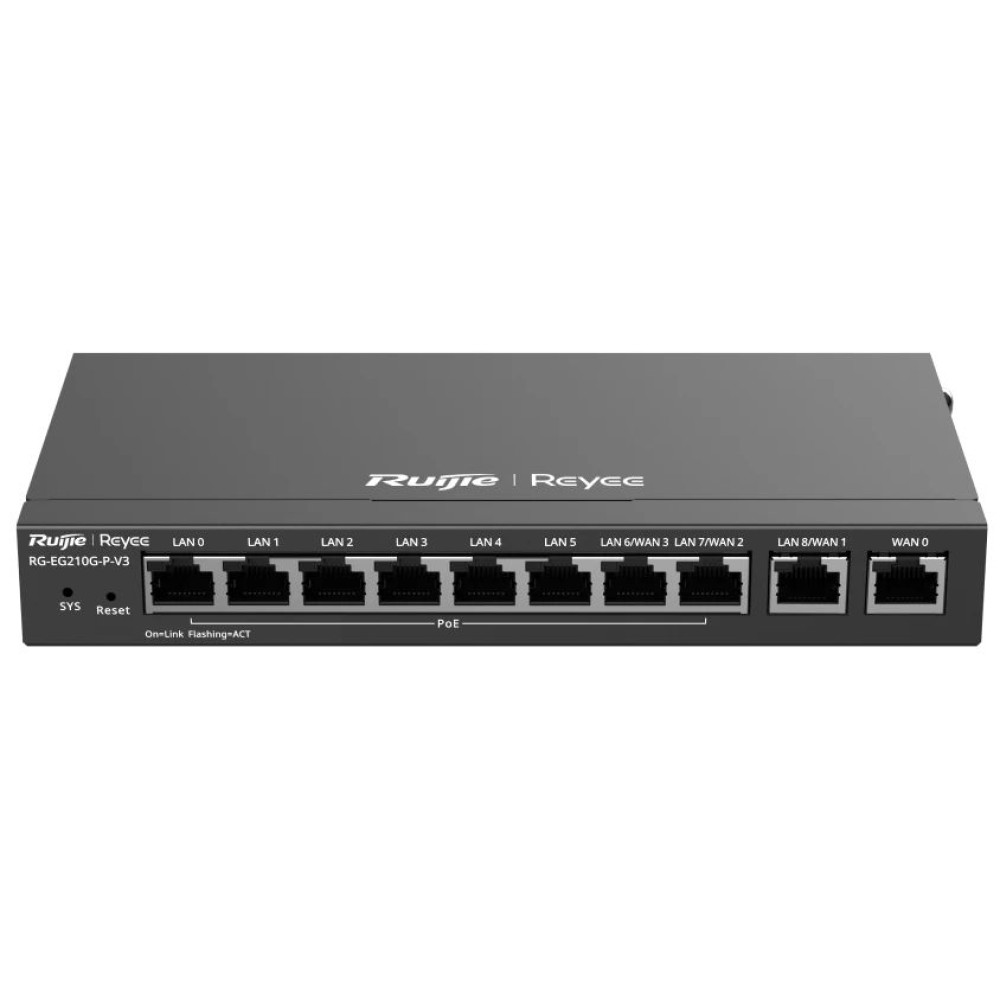 Маршрутизатор Ruijie Reyee RG-EG210G-P-V3 Маршрутизатор Ruijie Reyee RG-EG210G-P-V3