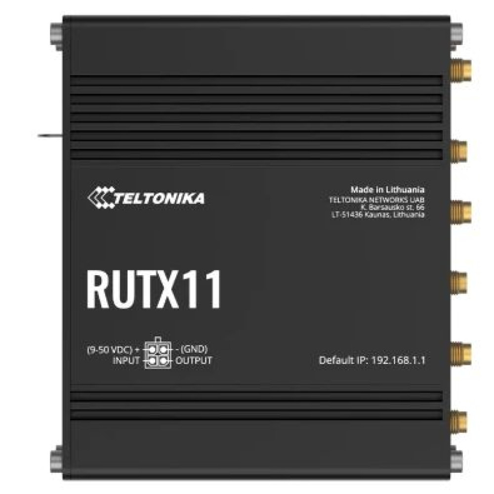 Промисловий стільниковий маршрутизатор Teltonika RUTX11 Промисловий стільниковий маршрутизатор Teltonika RUTX11