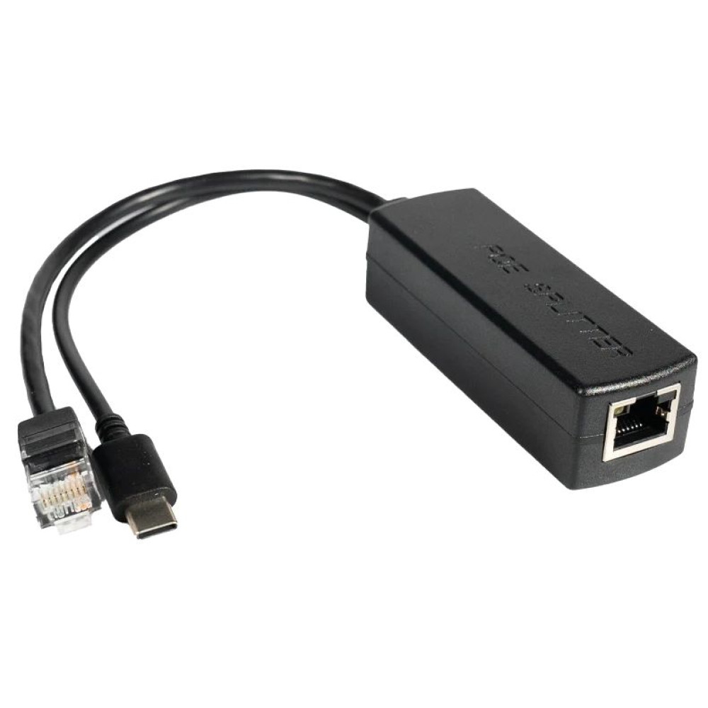 Poe спліттер AOT-0524 48V-5V RJ45 Type-C 5V 2.4А Poe спліттер AOT-0524 48V-5V RJ45 Type-C 5V 2.4А