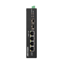Комутатор 4 порти некерований Hikvision DS-3T0506HP-E/HS POE
