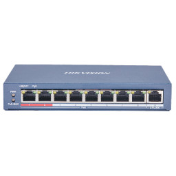 Комутатор 8 портів некерований Hikvision DS-3E0109P-E(C) POE Комутатор 8 портів некерований Hikvision DS-3E0109P-E(C) POE