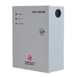 Блок безперебійного живлення Kraft PSU-1203LED 12В 3А Блок безперебійного живлення Kraft PSU-1203LED 12В 3А