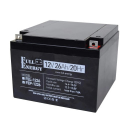 Свинцево-кислотна акумуляторна батарея Full Energy FEP-1226 26 А•г 12В Свинцево-кислотна акумуляторна батарея Full Energy FEP-1226 26 А•г 12В
