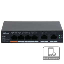 Комутатор 6 портів керований Dahua DH-CS4006-4GT-60 PoE Комутатор 6 портів керований Dahua DH-CS4006-4GT-60 PoE