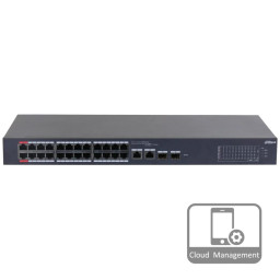 Комутатор 28 портів керований Dahua DH-CS4226-24ET-375 PoE Комутатор 28 портів керований Dahua DH-CS4226-24ET-375 PoE
