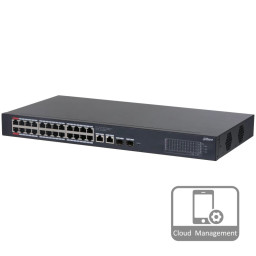 Комутатор 26 портів керований Dahua DH-CS4228-24GT-240 PoE Комутатор 26 портів керований Dahua DH-CS4228-24GT-240 PoE