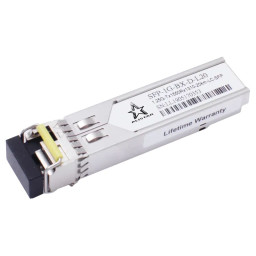 Модуль ALISTAR SFP-1G-BX-D-L20 SFP 1G 1SM WDM LC 20KM TX1550/RX1310nm DDM Модуль ALISTAR SFP-1G-BX-D-L20 SFP 1G 1SM WDM LC 20KM TX1550/RX1310nm DDM